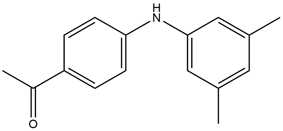 Ethanone, 1-[4-[(3,5-dimethylphenyl)amino]phenyl]- 구조식 이미지