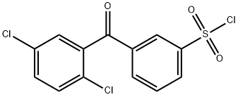 Benzenesulfonyl chloride, 3-(2,5-dichlorobenzoyl)- Structure
