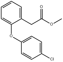 Benzeneacetic acid, 2-(4-chlorophenoxy)-, methyl ester 구조식 이미지