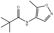 Propanamide, 2,2-dimethyl-N-(5-methyl-4-isoxazolyl)- Structure