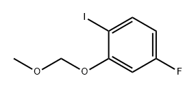 Benzene, 4-fluoro-1-iodo-2-(methoxymethoxy)- Structure