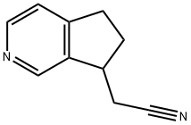 5H-Cyclopenta[c]pyridine-7-acetonitrile, 6,7-dihydro- Structure