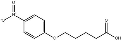 Pentanoic acid, 5-(4-nitrophenoxy)- Structure