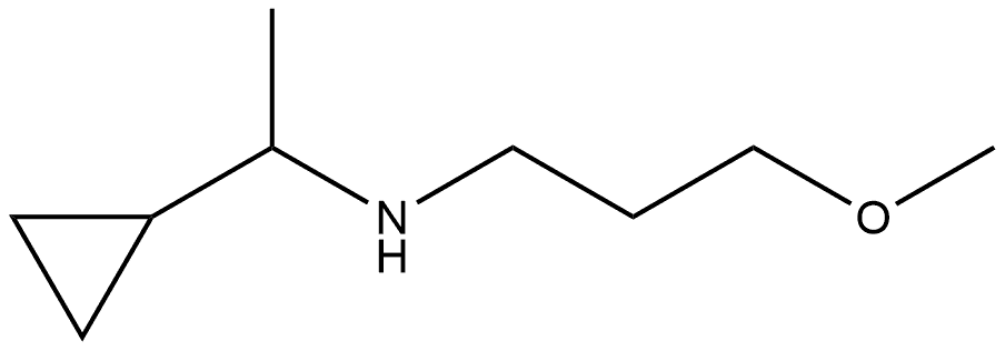 Cyclopropanemethanamine, N-(3-methoxypropyl)-α-methyl- Structure