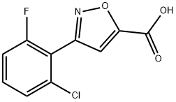 5-Isoxazolecarboxylic acid, 3-(2-chloro-6-fluorophenyl)- Structure