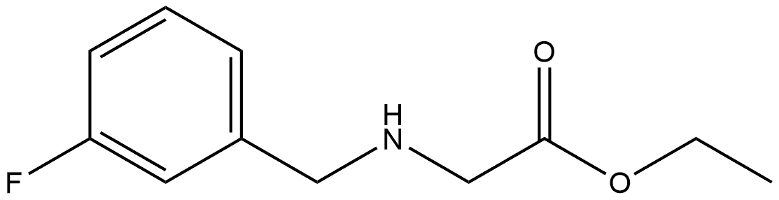 N-[(3-Fluorophenyl)methyl]glycine ethyl ester Structure