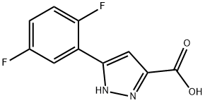 1H-Pyrazole-3-carboxylic acid, 5-(2,5-difluorophenyl)- Structure