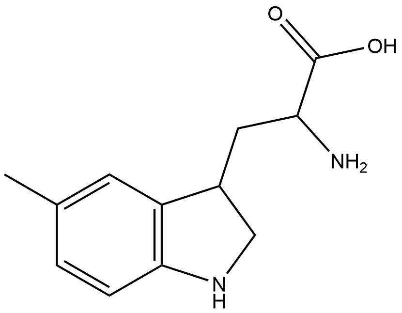 2-Amino-3-(5-methylindolin-3-yl)propanoic acid Structure