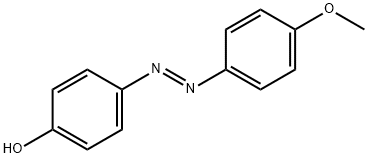 Phenol, 4-[(1E)-2-(4-methoxyphenyl)diazenyl]- 구조식 이미지