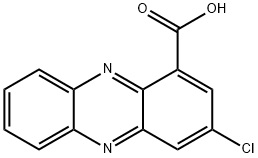 1-Phenazinecarboxylic acid, 3-chloro- Structure