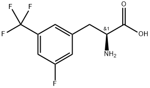 (2S)-2-amino-3-[3-fluoro-5-(trifluoromethyl)phenyl]propanoic acid Structure