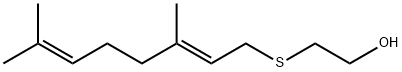 Ethanol, 2-[[(2E)-3,7-dimethyl-2,6-octadien-1-yl]thio]- Structure