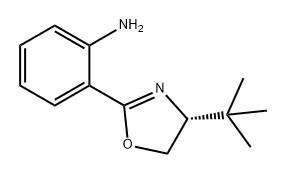 Benzenamine, 2-[(4R)-4-(1,1-dimethylethyl)-4,5-dihydro-2-oxazolyl]- 구조식 이미지