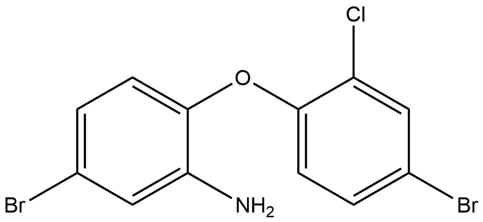 5-Bromo-2-(4-bromo-2-chlorophenoxy)benzenamine Structure