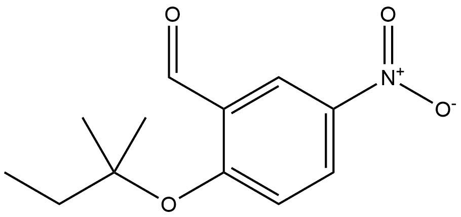 5-nitro-2-(tert-pentyloxy)benzaldehyde Structure