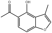 Ethanone, 1-(4-hydroxy-3-methyl-5-benzofuranyl)- 구조식 이미지