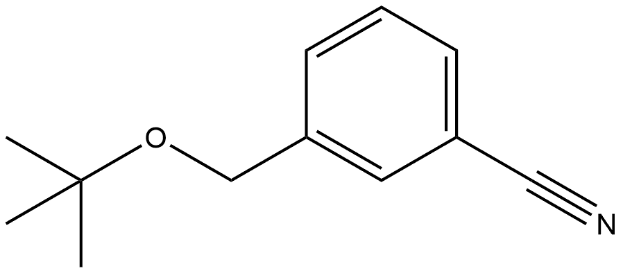 3-[(1,1-Dimethylethoxy)methyl]benzonitrile Structure