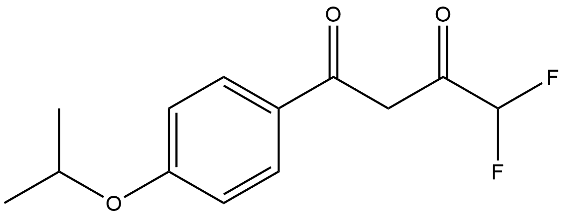 4,4-Difluoro-1-[4-(1-methylethoxy)phenyl]-1,3-butanedione Structure