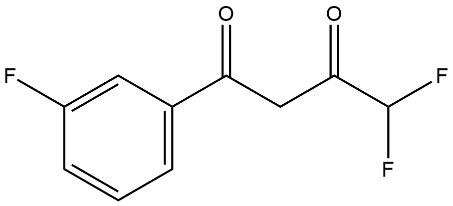 4,4-Difluoro-1-(3-fluorophenyl)-1,3-butanedione Structure