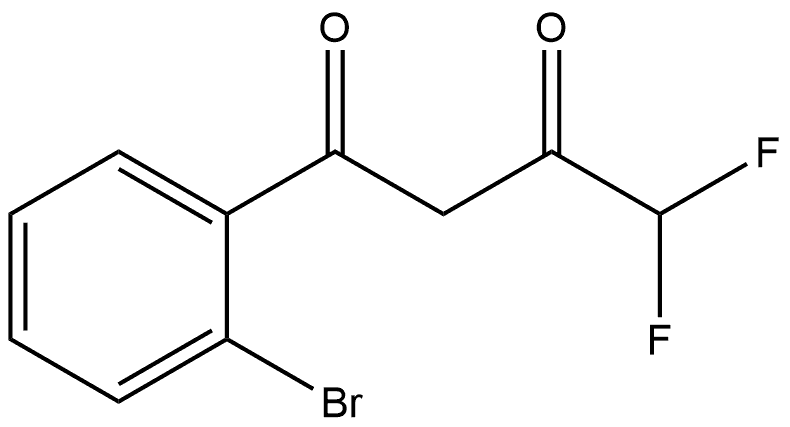 1-(2-Bromophenyl)-4,4-difluoro-1,3-butanedione Structure