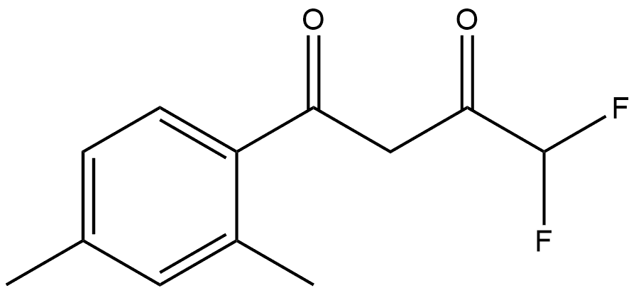 1-(2,4-Dimethylphenyl)-4,4-difluoro-1,3-butanedione Structure