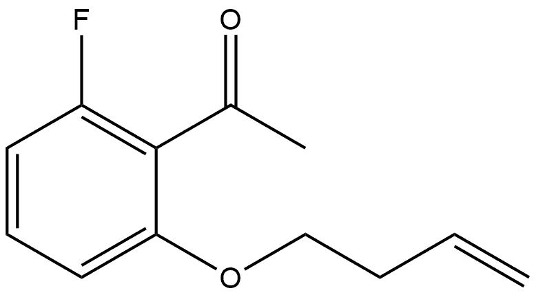 1-[2-(3-Buten-1-yloxy)-6-fluorophenyl]ethanone Structure