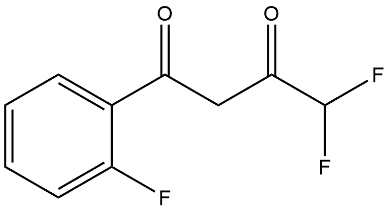 4,4-Difluoro-1-(2-fluorophenyl)-1,3-butanedione Structure