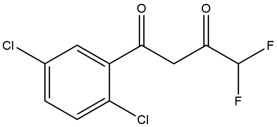 1-(2,5-Dichlorophenyl)-4,4-difluoro-1,3-butanedione Structure