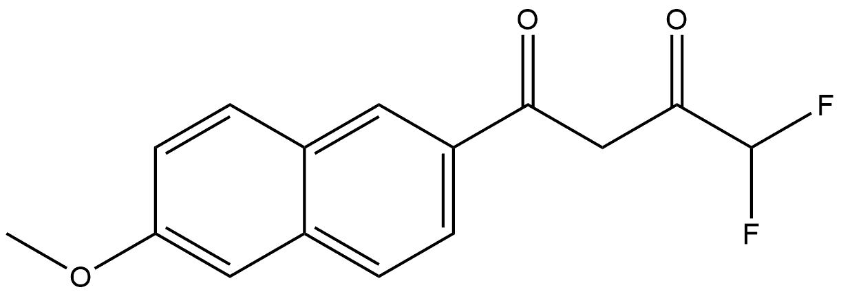 4,4-Difluoro-1-(6-methoxy-2-naphthalenyl)-1,3-butanedione Structure