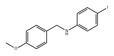 Benzenemethanamine, N-(4-iodophenyl)-4-methoxy- Structure