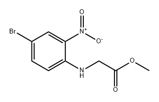 Glycine, N-(4-bromo-2-nitrophenyl)-, methyl ester Structure