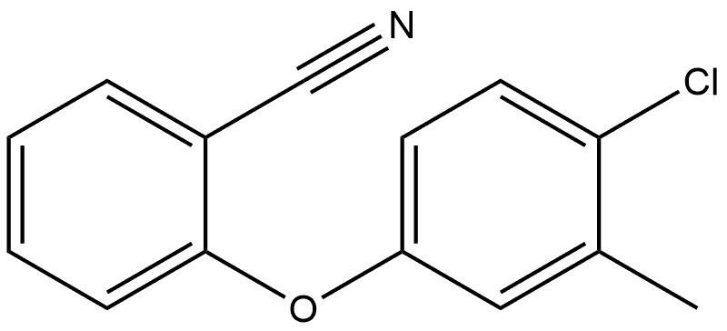 Benzonitrile, 2-(4-chloro-3-methylphenoxy)- Structure