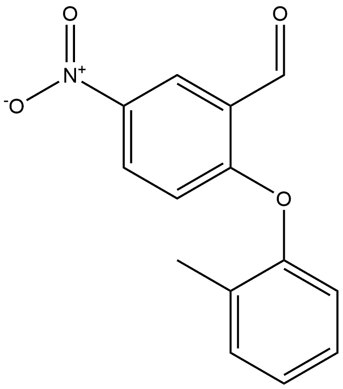 5-nitro-2-(o-tolyloxy)benzaldehyde Structure