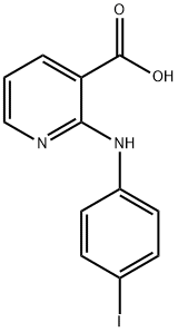 3-Pyridinecarboxylic acid, 2-[(4-iodophenyl)amino]- Structure