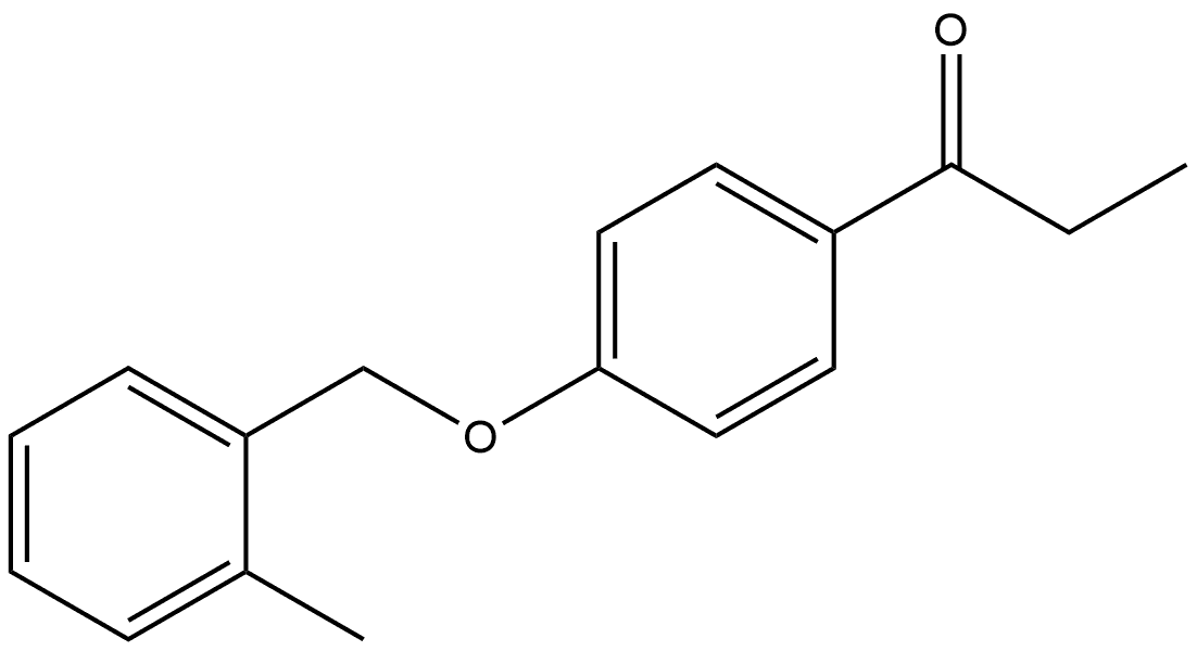 1-[4-[(2-Methylphenyl)methoxy]phenyl]-1-propanone Structure