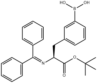 Phenylalanine, 3-borono-N-(diphenylmethylene)-, 1-(1,1-dimethylethyl) ester Structure