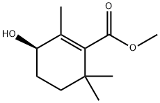 Methyl (3R)-3-hydroxy-2,6,6-trimethyl-1-cyclohexene-1-carboxylate Structure