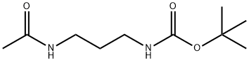 Carbamic acid, N-[3-(acetylamino)propyl]-, 1,1-dimethylethyl ester Structure