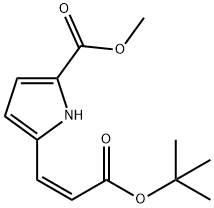 1H-Pyrrole-2-carboxylic acid, 5-[(1Z)-3-(1,1-dimethylethoxy)-3-oxo-1-propen-1-yl]-, methyl ester Structure