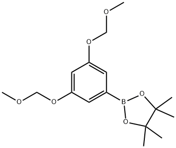 1,3,2-Dioxaborolane, 2-[3,5-bis(methoxymethoxy)phenyl]-4,4,5,5-tetramethyl- 구조식 이미지