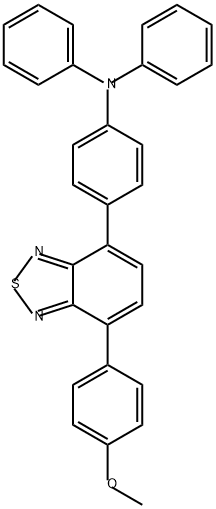 Benzenamine, 4-[7-(4-methoxyphenyl)-2,1,3-benzothiadiazol-4-yl]-N,N-diphenyl- Structure