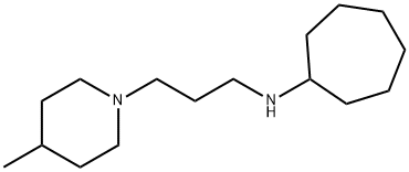 1-Piperidinepropanamine, N-cycloheptyl-4-methyl- Structure