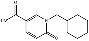 3-Pyridinecarboxylic acid, 1-(cyclohexylmethyl)-1,6-dihydro-6-oxo- 구조식 이미지