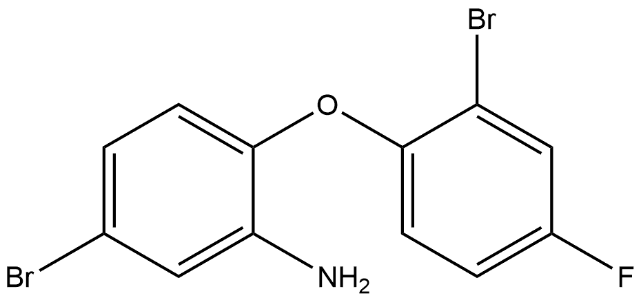 5-Bromo-2-(2-bromo-4-fluorophenoxy)benzenamine Structure