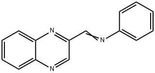 N-(Quinoxalin-2-ylmethylene)aniline Structure