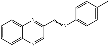 4-Methyl-N-(quinoxalin-2-ylmethylene)aniline Structure