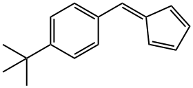 Benzene, 1-(2,4-cyclopentadien-1-ylidenemethyl)-4-(1,1-dimethylethyl)- Structure