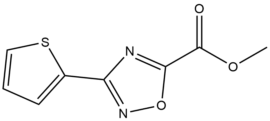 Methyl 3-(2-Thienyl)-1,2,4-oxadiazole-5-carboxylate Structure