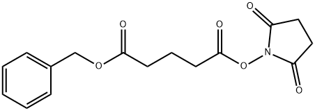 Pentanedioic acid, 1-(2,5-dioxo-1-pyrrolidinyl) 5-(phenylmethyl) ester Structure