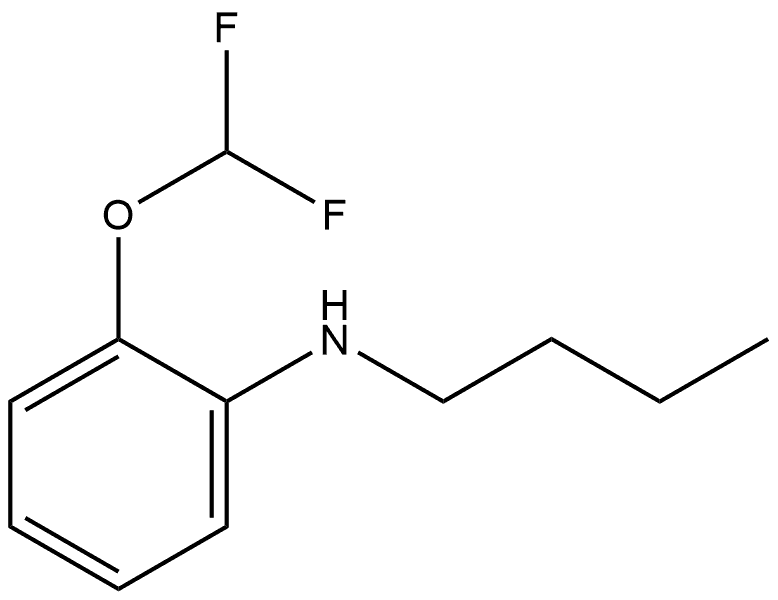 N-Butyl-2-(difluoromethoxy)benzenamine Structure